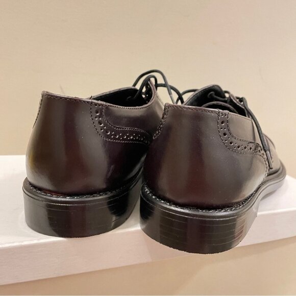 NIB Men\'s Vintage Wingtip Oxford Dress Shoes Dark Brown - US 7.5 main image 6
